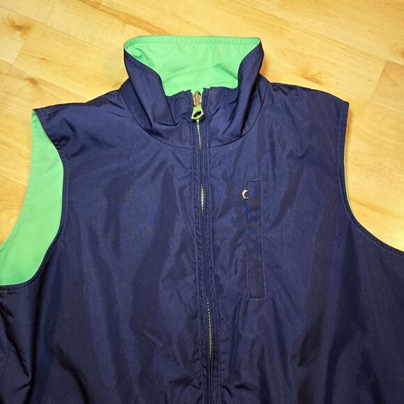 Vintage Ralph Lauren Reversible‎ Green/Blue Hunting Utility Vest Womens Sz M - Picture 2 of 8